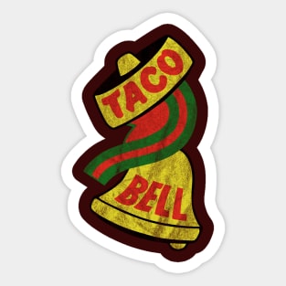 Taco Bell Vintage Logo - Distressed Sticker